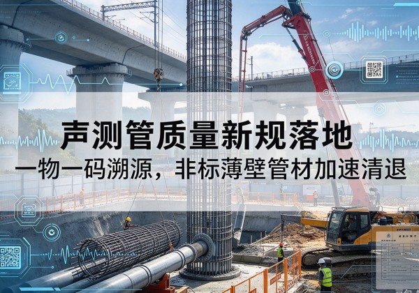 蓝田声测管质量新规落地，一物一码溯源，非标薄壁管材加速清退